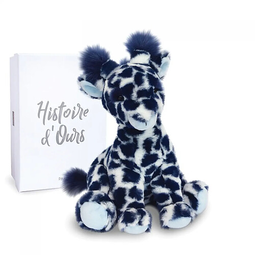 Peluche Lisi la girafe Bleue 30 cm - Histoire d'Ours