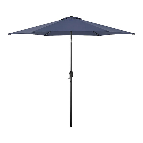 Helloshop26 Parasol hexagonal polyester 270 x 235 bleu marine 03_0008044