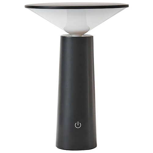 Beliani Lampe de table sans fil LEVIRA LED Métal Noir