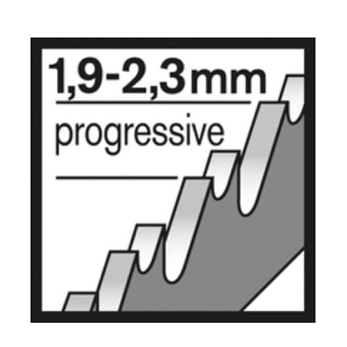 Bosch T 118 BF Lames de Scie sauteuse pour métal - 100 pcs. - Denture ondulée progressive et fraisée pour scies sauteuses avec systèmes de fixation en T