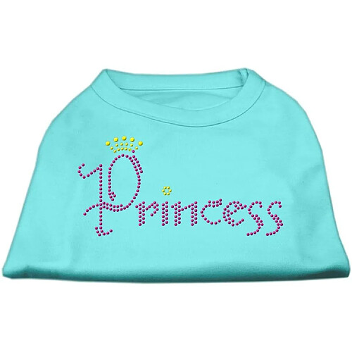 Mirage Princess Chemise pour Chien Motif Strass Turquoise Taille XXL