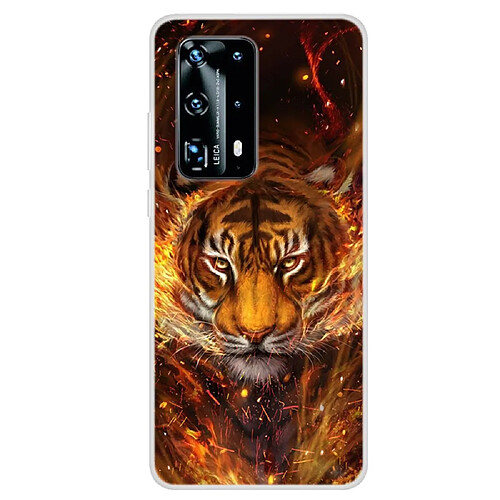 Coque en TPU impression de motifs tigre pour votre Huawei P40 Pro