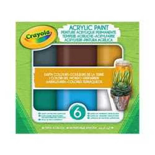 Goliath Crayola - Acrylic Paint - Couleurs de la Terre - Peinture et accessoires