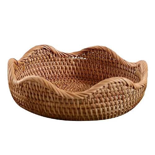 Panier de rangement rond de fruits de Seagrass de bureau rond assorti de boîtes divers L