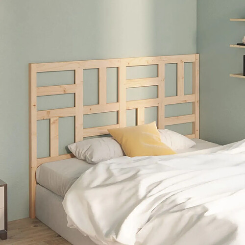 Maison Chic Tête de lit scandinave,Meuble de chambre 126x4x104 cm Bois massif de pin -MN91229