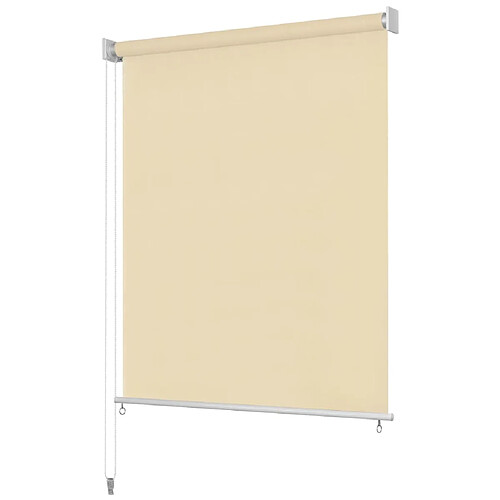 vidaXL Store roulant d'extérieur 220 x 140 cm Couleur crème