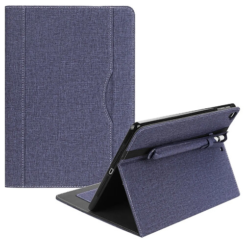 Wewoo Smart Cover bleu pour iPad 9.7 pouces 2018 & 2017 & 2016 et Air 2 & Air, avec fente Étui en PU carte rainure stylo