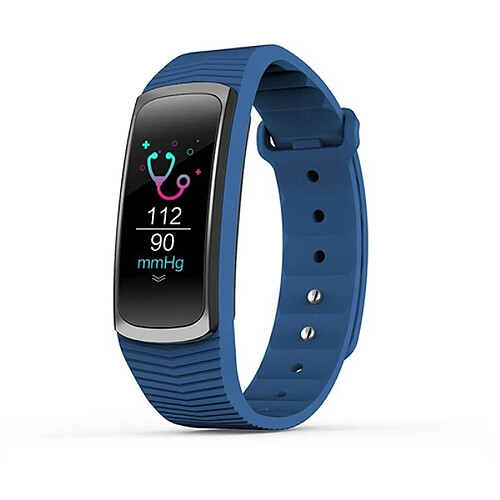 Wewoo Bracelet connecté bleu Fitness Tracker 0,96 pouces Bluetooth Smart Bracelet, IP67 imperméable, Traker d'activité de soutien / Moniteur de fréquence cardiaque / de pression artérielle / Capture à distance