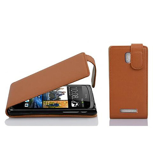 Cadorabo Coque HTC Desire 500 Etui en Marron