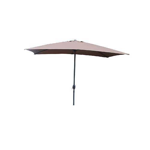 Concept Usine Parasol droit rectangulaire 2,93 x 1,93 m chocolat SPEZIA