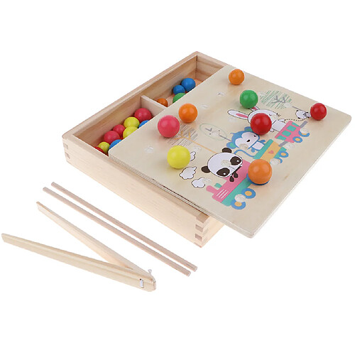 Jeu de Perles en Bois à Pince Jouet éducatif Enfants