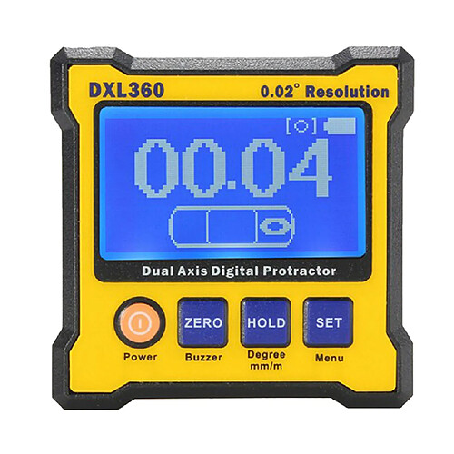 inclinomètre de rapporteur d'angle numérique LCD