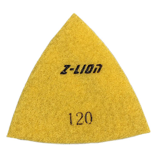 plaquettes de polissage diamant triangulaire pour granit marbre béton 80mm 120 #