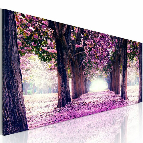 Paris Prix Tableau Imprimé Automne Calme en Violet 40 x 120 cm