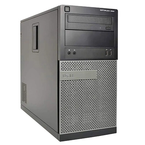 PC Tour Dell OptiPlex 390 MT Core i3-2120 RAM 4Go SSD 120Go HDMI Windows 10 Wifi · Occasion