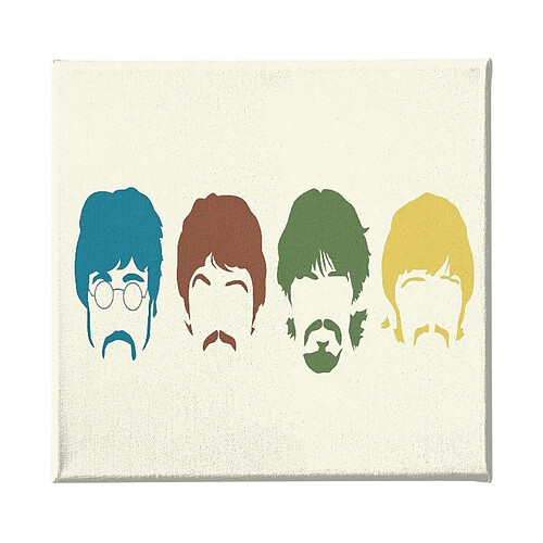 EPIKASA Impression sur Toile The Beatles, Multicouleur, Polyester, 60x3x60 cm