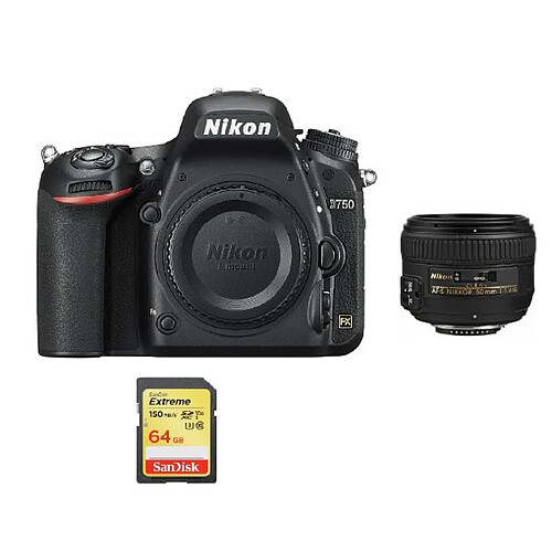 NIKON D750 + AF-S 50mm F1.4G + 64GB SD card