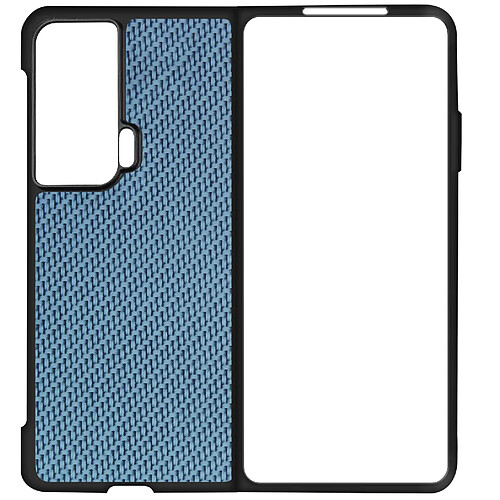 Avizar Coque pour Honor Magic Vs Style carbone Conception 2 parties Bleu