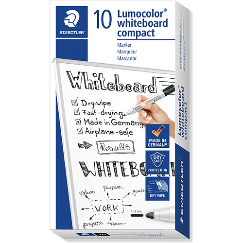 STAEDTLER Marqueur pour tableau blanc Lumocolor compact 341 ()