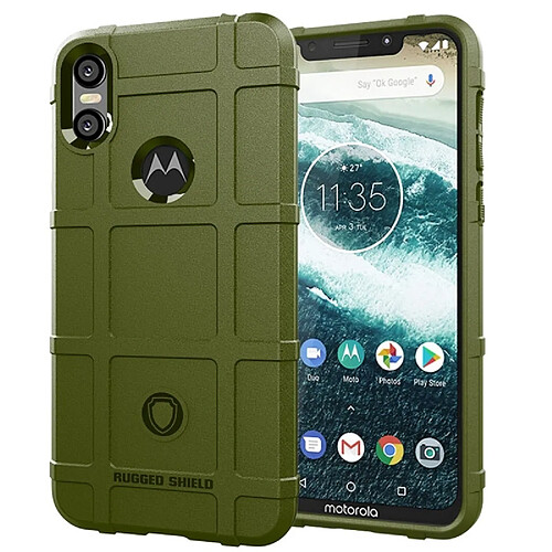 Wewoo Coque TPU antichoc à couverture totale pour Motorola Moto One (Vert)