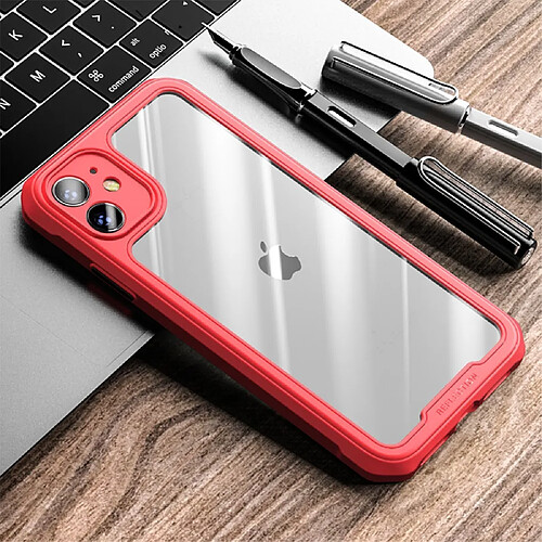 Coque en TPU découpe hybride élégante résistante aux chutes rouge pour votre Apple iPhone 11 6.1 pouces