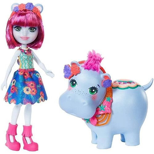 ENCHANTIMALS - Hedda Hippo + Lake - Mini Poupee 15cm + sa figurine animal