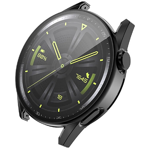 Coque en TPU ENKAY 9H, découpes précises, électroplaqué, noir pour votre Huawei Watch GT 3 42mm