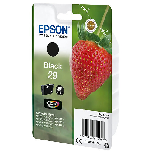 Cartouche d'encre originale Epson C13T29814012 Noir