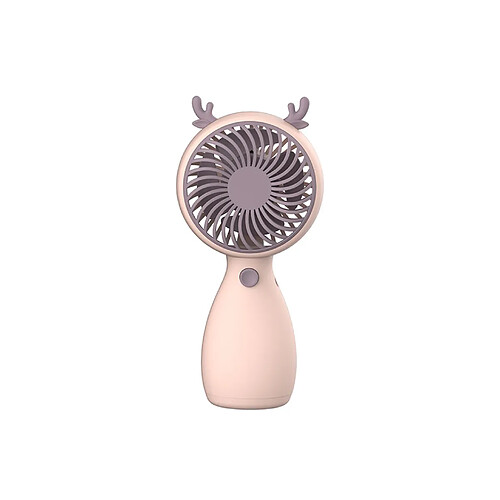 Ventilateur Portatif Portatif Longue Endurance Ventilateur Rechargeable USB à Grand Volume d'Air en Plastique pour la Maison-Rose