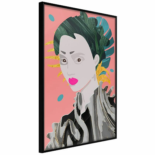 Paris Prix Affiche Murale Encadrée Geisha 40 x 60 cm Noir