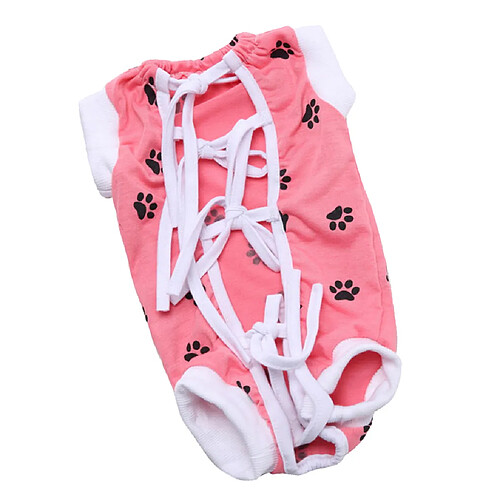 vêtements doux pour animaux de compagnie chien chat blessure abdominale et maladie de la peau protection rose l