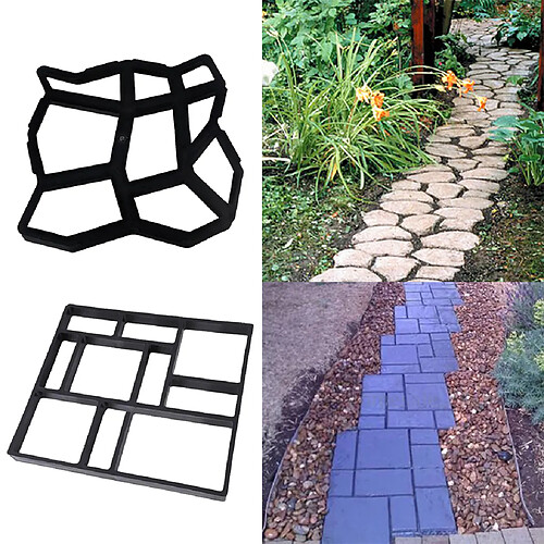 Jardin Pelouse Allée Pavage Moule DIY Patio Étape Pierre Maker Moule Réutilisable