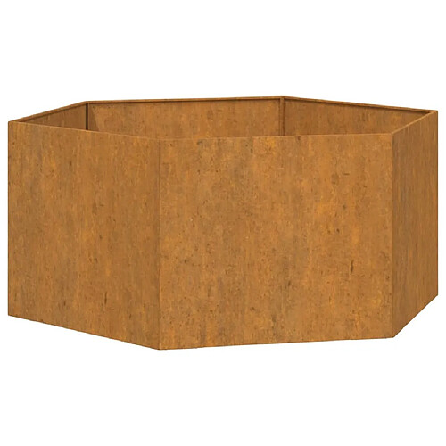 Maison Chic Jardinière,Bac à fleurs - pot de fleur Rouillé 90x90x45 cm Acier corten -GKD39362