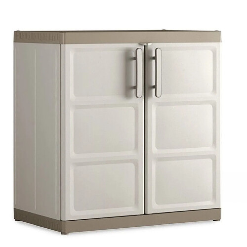 Concept Usine Armoire de rangement basse XL Excellence - Sable/Beige