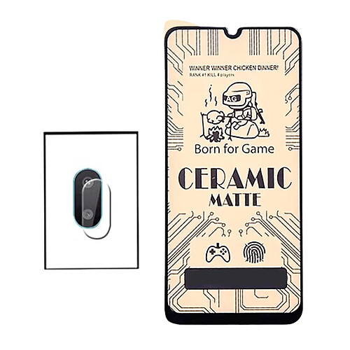 PHONECARE KIT Film de Verre Trempé CeramicGlass Full Cover + Film Caméra pour Samsung Galaxy A02