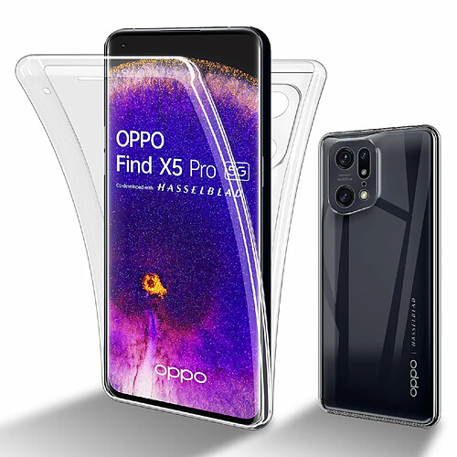 Cadorabo Coque Oppo FIND X5 PRO Etui en Transparent