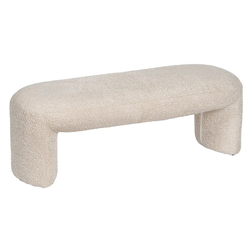 BigBuy Home Banquette Beige Polyester Bois de pin 110 x 45 x 40 cm