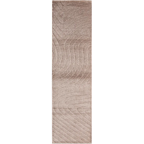 Vidal Tapis de couloir en laine 292x79 brun Darya