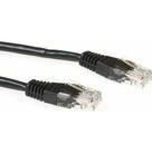 Act Music ACT Black 20 meter U/UTP CAT6 patch cable with RJ45 connectors. Cat6 u/utp black 20.00m (IB8920)