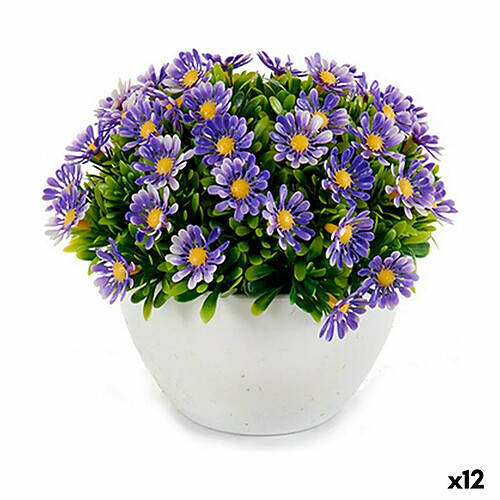 Ibergarden Plante décorative Marguerite Plastique 14 x 13 x 14 cm (12 Unités)