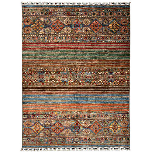 Vidal Tapis de laine 202x153 brun Torkman