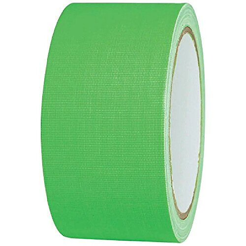 Ruban adhésif tissé 80FL5025GC TOOLCRAFT 80FL5025GC vert fluorescent (L x l) 25 m x 50 mm adhésif thermofusible 1 roulea