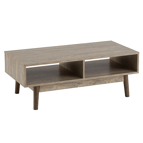 BigBuy Home Table Basse Naturel 100 x 50 x 37,5 cm