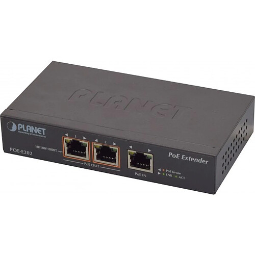 Planet Technology Corp PLANET POE-E202 DOUBLEUR GIGABIT POE+ AUTO-ALIMENTE