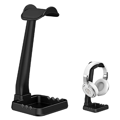 Support pour casque, support pour casque de bureau - Support pour écouteurs de bureau, pour tous les casques tels que les casques de jeu, les casques de musique - Noir