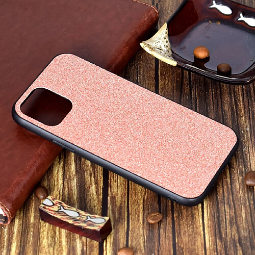 Wewoo Coque Souple Pour iPhone 11 étui de protection en TPU de peau de scintillement antichoc or rose