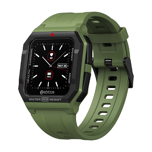 Chrono Montre Connectée BT5.0 30M Tracker Fitness de Fréquence Cardiaque Imperméable - Vert