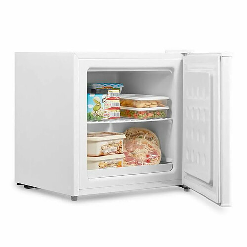 COMFEE Mini Congélateur RCU40WH2(E) - 31L- Classe E - Froid statique -Blanc - Porte Réversible - Taille compacte - Pieds réglables