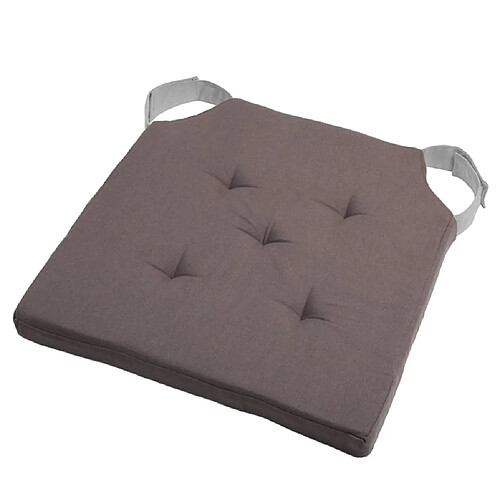 STOF Coussin de chaise - reversible - Gris et Ecru 38 x 38 cm