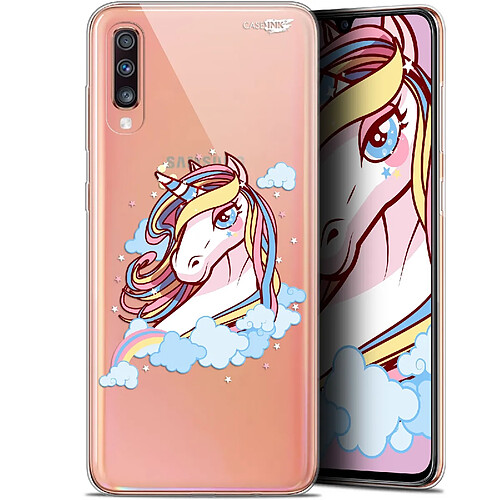 Caseink Coque arrière Samsung Galaxy A70 (6.7 ) Gel HD [ Nouvelle Collection - Souple - Antichoc - Imprimé en France] Lalicorne